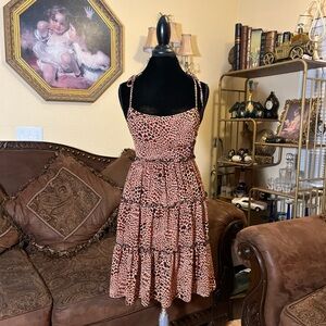 Chic Leopard Print Dress with Adjustable Straps